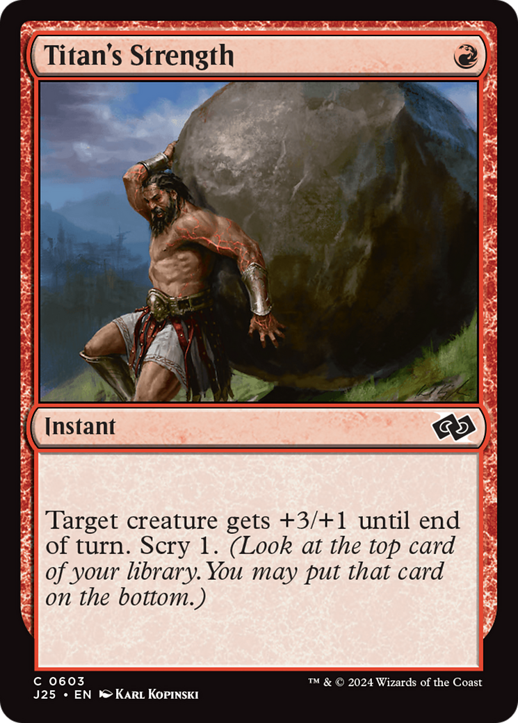 Titan's Strength (603) [Foundations Jumpstart] - Deck Out Gaming