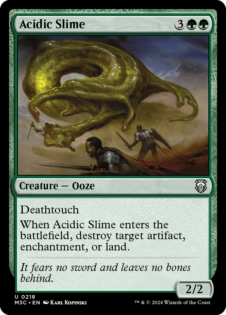 Acidic Slime (218) [Modern Horizons 3 Commander] - Deck Out Gaming