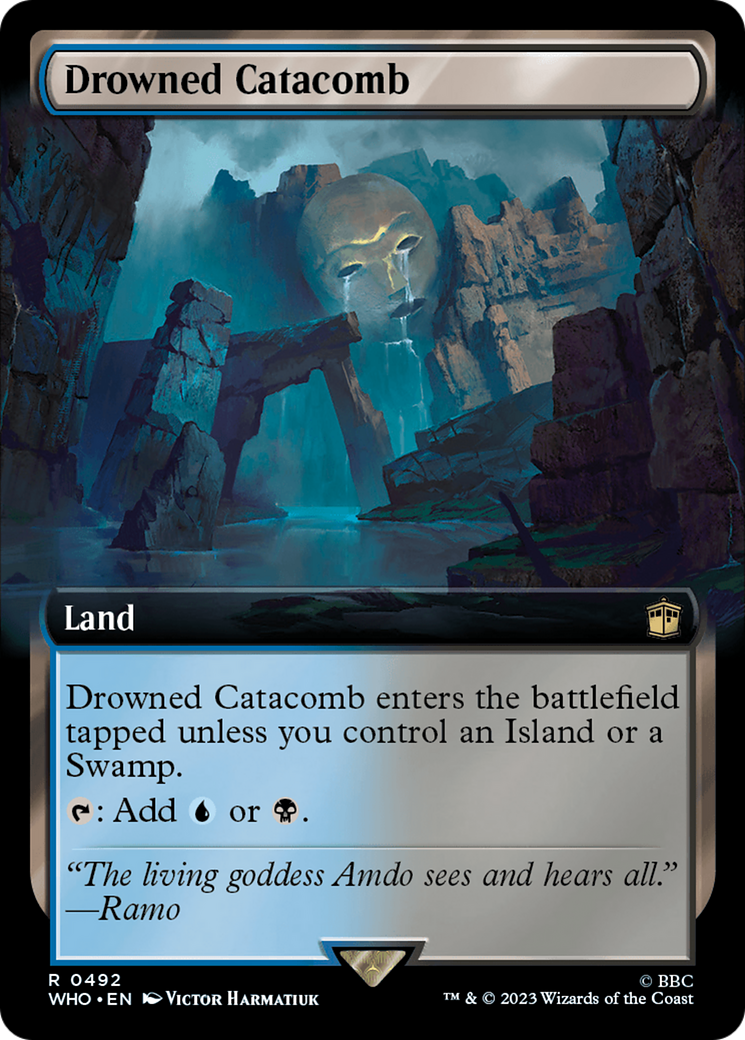 Drowned Catacomb (Extended Art) (492) [Doctor Who] foil - Deck Out Gaming