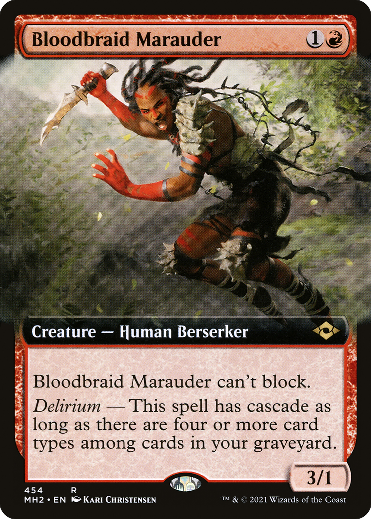 Bloodbraid Marauder (Extended Art) (454) [Modern Horizons 2] foil - Deck Out Gaming