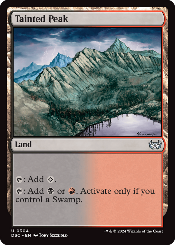 Tainted Peak (304) [Duskmourn: House of Horror Commander] - Deck Out Gaming