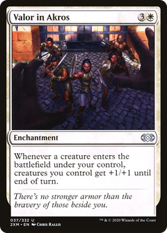Valor in Akros (37) [Double Masters] foil - Deck Out Gaming