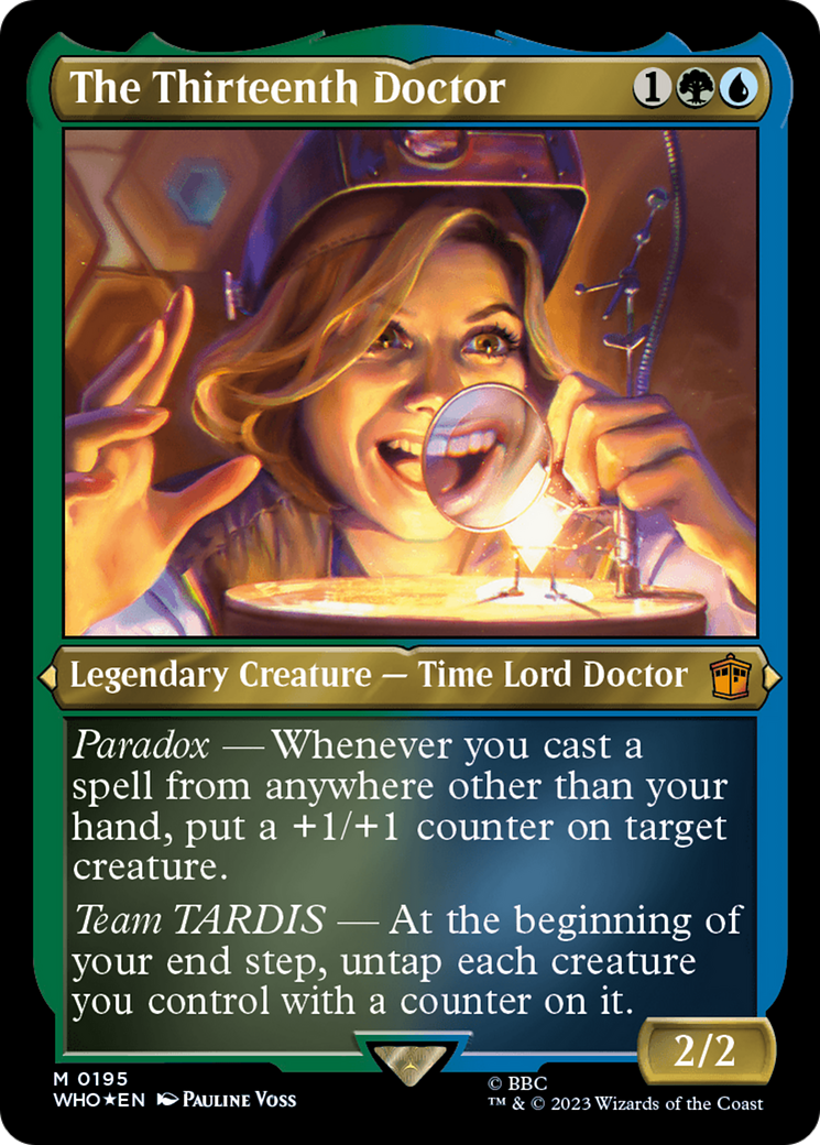 The Thirteenth Doctor (Display Commander) - Thick Stock (195) [Doctor Who] foil - Deck Out Gaming