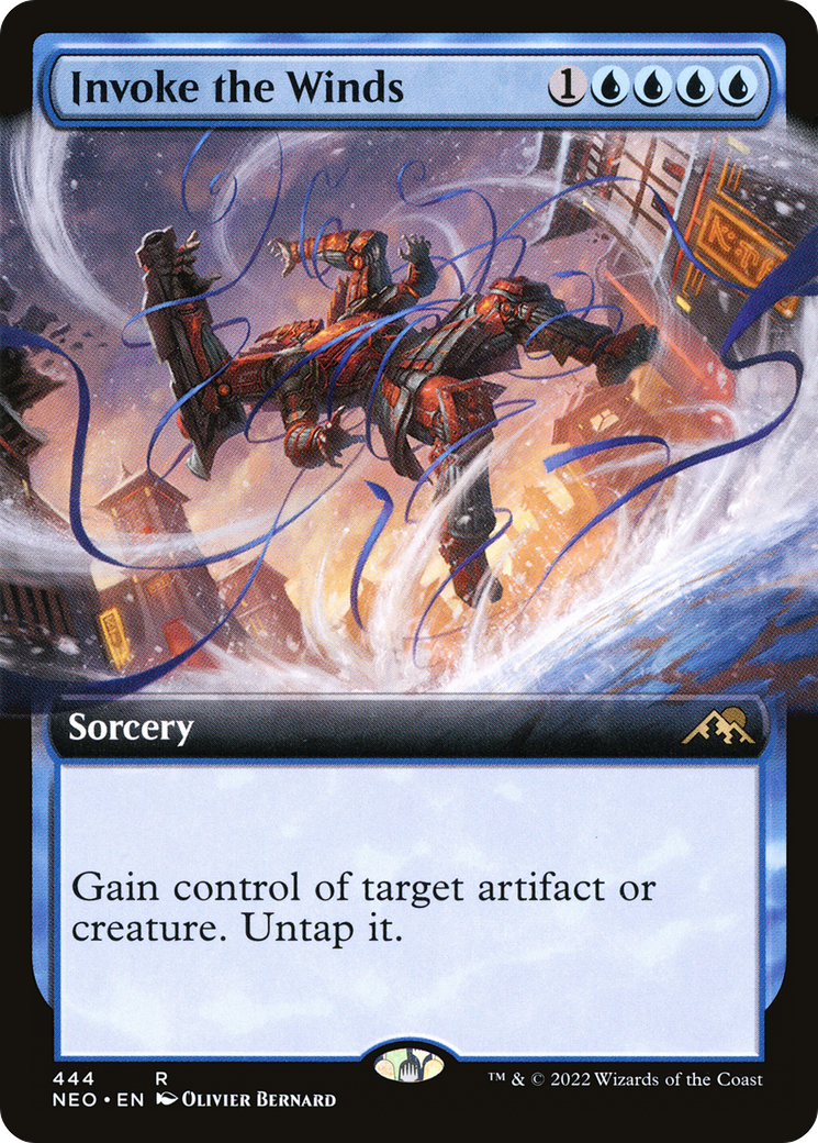 Invoke the Winds (Extended Art) (444) [Kamigawa: Neon Dynasty] - Deck Out Gaming