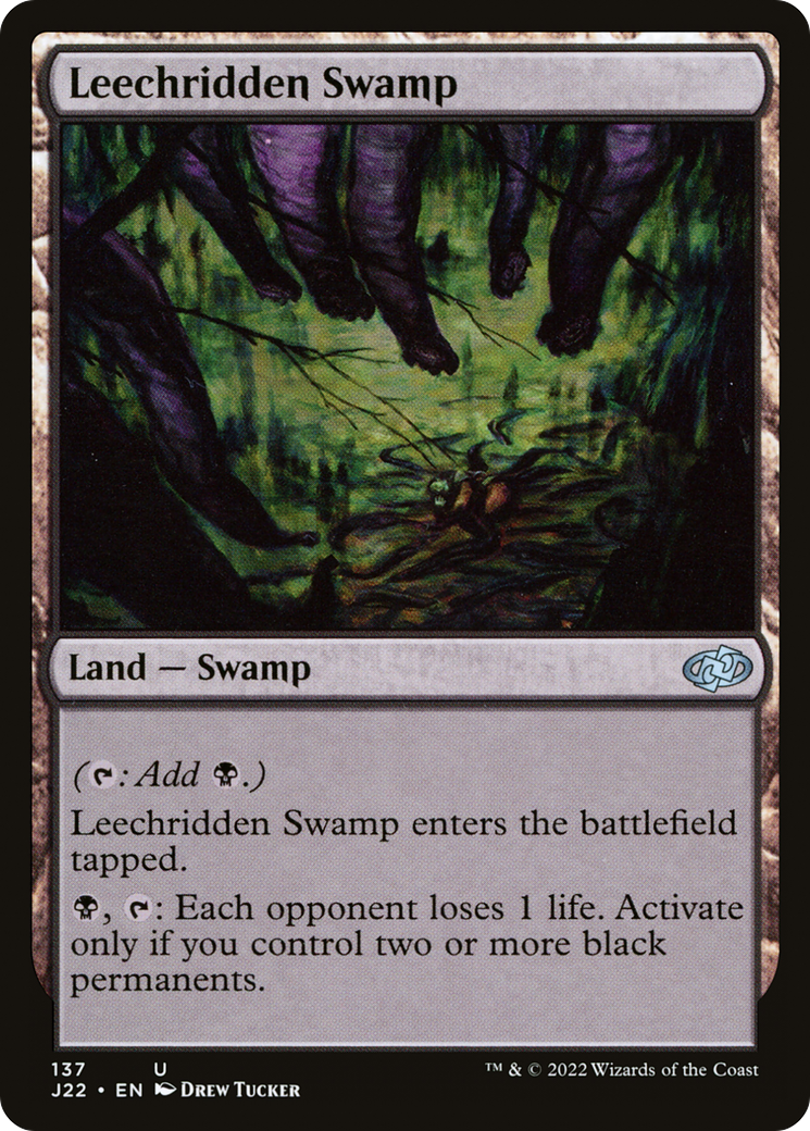 Leechridden Swamp (137) [Jumpstart 2022] - Deck Out Gaming