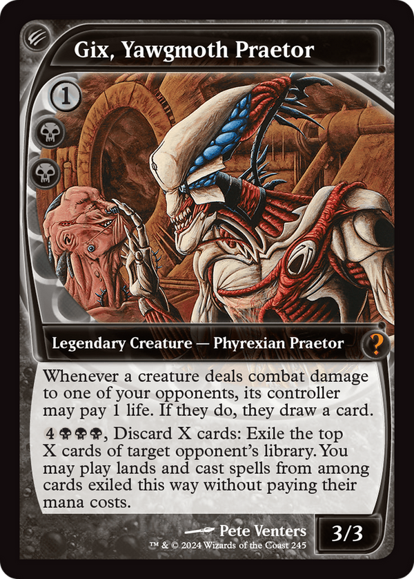 Gix, Yawgmoth Praetor (Future Sight) (245) [Mystery Booster 2] foil - Deck Out Gaming