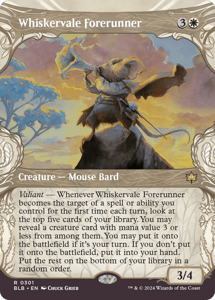Whiskervale Forerunner (Showcase) (301) [Bloomburrow] - Deck Out Gaming