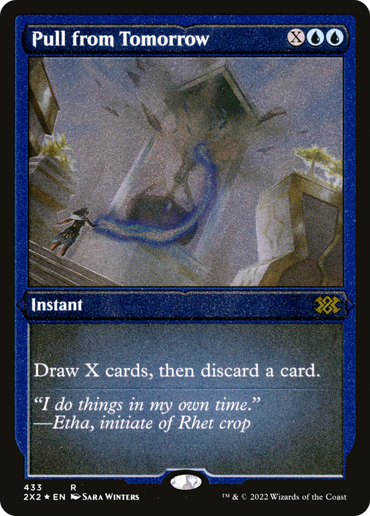 Pull from Tomorrow (Foil Etched) (433) [Double Masters 2022] foil - Deck Out Gaming