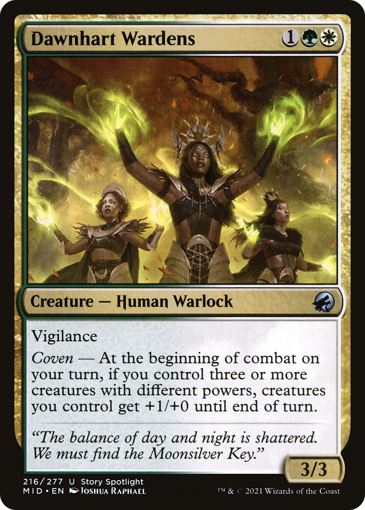 Dawnhart Wardens (216) [Innistrad: Midnight Hunt] - Deck Out Gaming