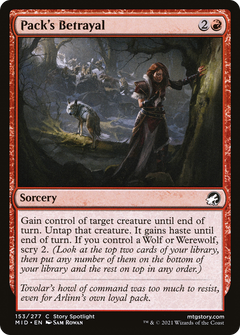 Pack's Betrayal (153) [Innistrad: Midnight Hunt] foil - Deck Out Gaming