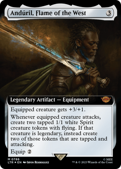 Anduril, Flame of the West (Extended Art) (Surge Foil) (786) [The Lord of the Rings: Tales of Middle-earth] foil - Deck Out Gaming