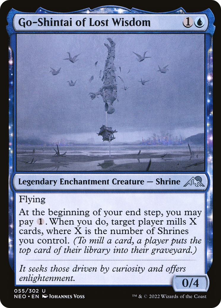 Go-Shintai of Lost Wisdom (55) [Kamigawa: Neon Dynasty] foil - Deck Out Gaming