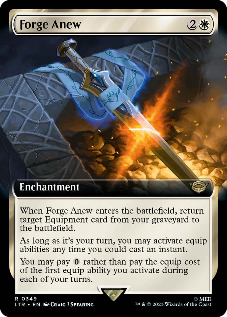 Forge Anew (Extended Art) (349) [The Lord of the Rings: Tales of Middle-earth] - Deck Out Gaming