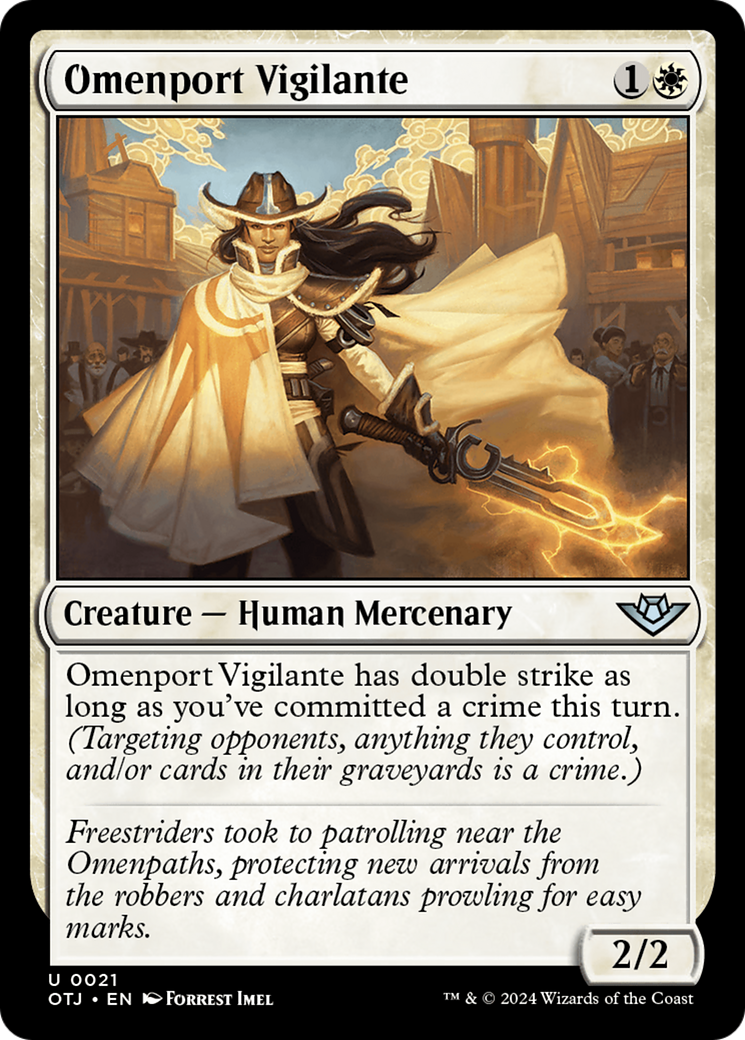 Omenport Vigilante (21) [Outlaws of Thunder Junction] - Deck Out Gaming