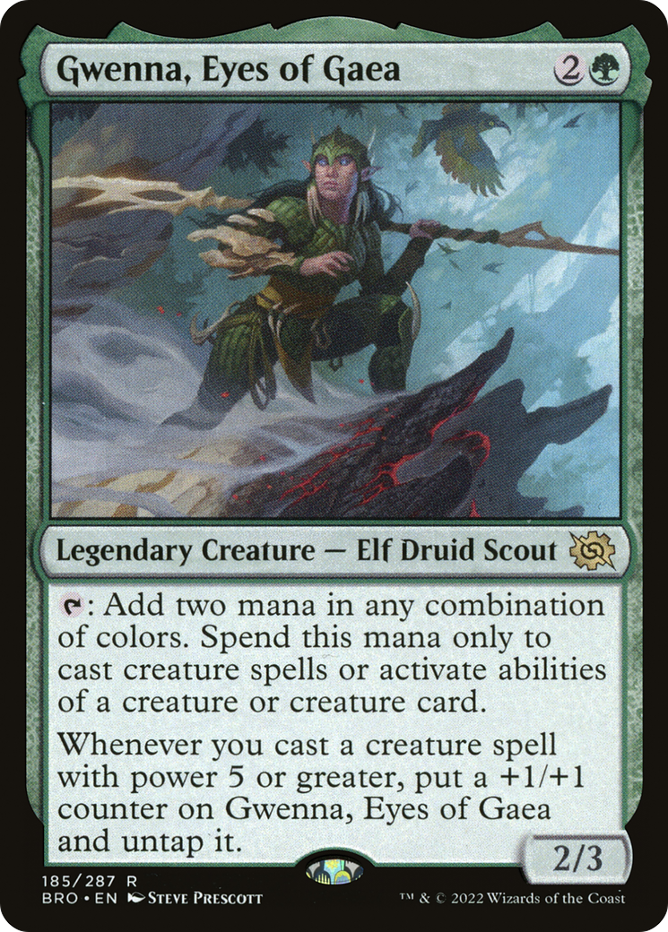 Gwenna, Eyes of Gaea (185) [The Brothers' War] foil - Deck Out Gaming