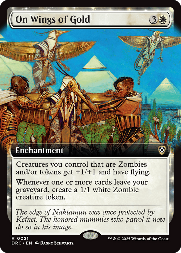 On Wings of Gold (Extended Art) (21) [Commander: Aetherdrift] - Deck Out Gaming