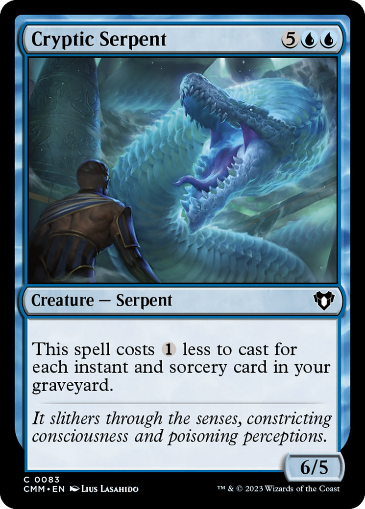 Cryptic Serpent (83) [Commander Masters] - Deck Out Gaming