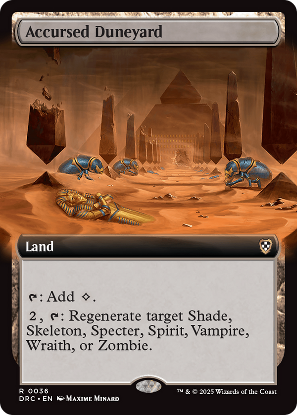 Accursed Duneyard (Extended Art) (36) [Commander: Aetherdrift] - Deck Out Gaming