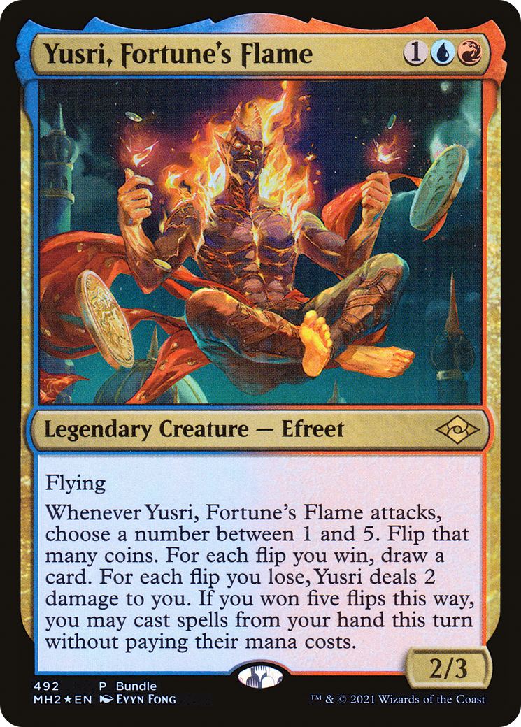 Yusri, Fortune's Flame (MH2 Bundle) (492) [Unique and Miscellaneous Promos] foil - Deck Out Gaming