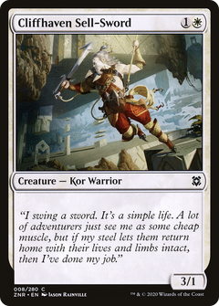 Cliffhaven Sell-Sword (8) [Zendikar Rising] foil - Deck Out Gaming