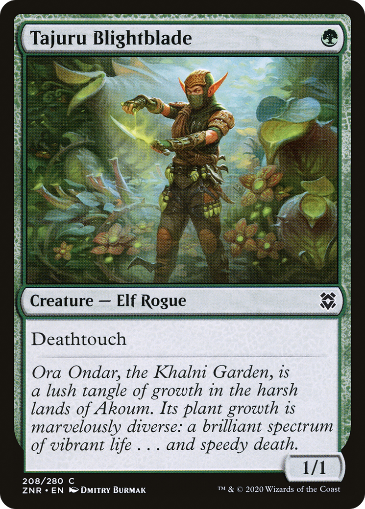 Tajuru Blightblade (208) [Zendikar Rising] foil - Deck Out Gaming