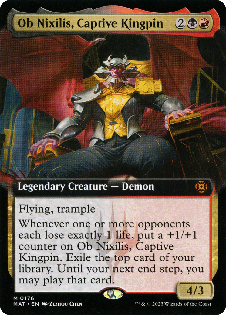 Ob Nixilis, Captive Kingpin (Extended Art) (176) [March of the Machine: The Aftermath] - Deck Out Gaming