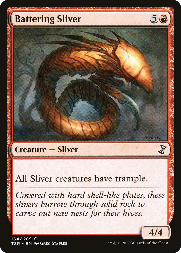 Battering Sliver (154) [Time Spiral: Remastered] foil - Deck Out Gaming