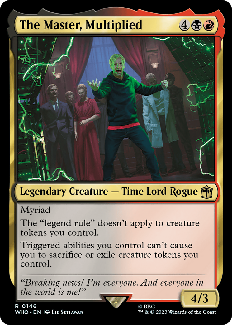 The Master, Multiplied (146) [Doctor Who] foil - Deck Out Gaming