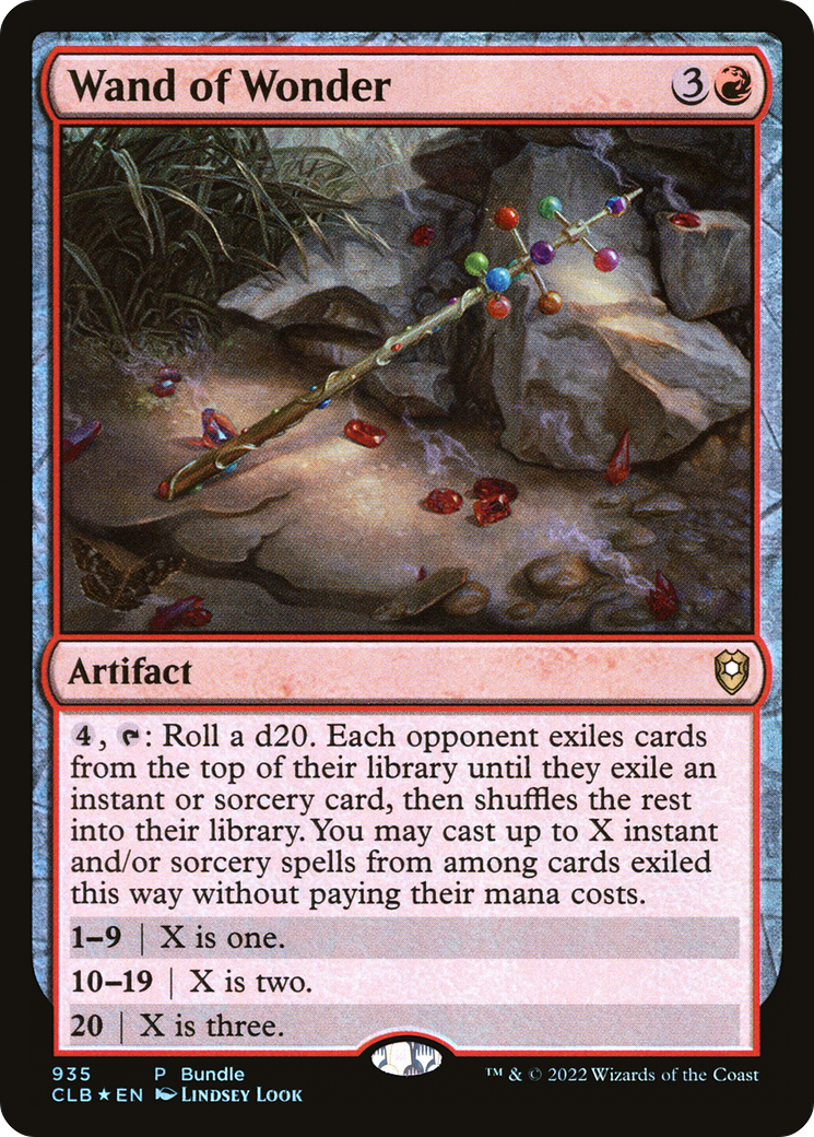 Wand of Wonder (CLB Bundle) (935) [Unique and Miscellaneous Promos] foil - Deck Out Gaming