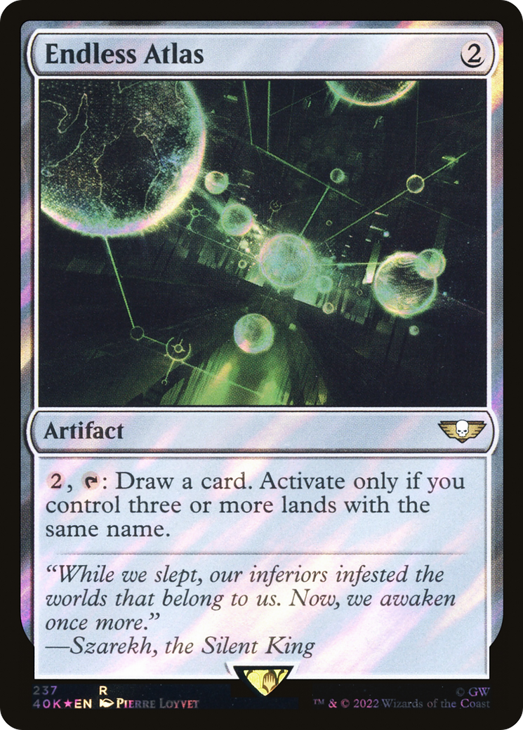 Endless Atlas (Surge Foil) (237) [Warhammer 40,000 Commander] foil - Deck Out Gaming