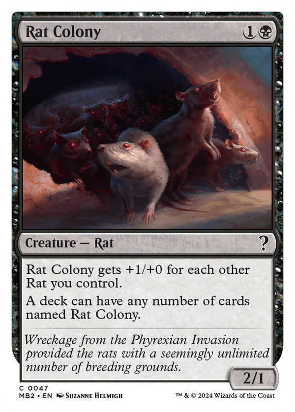 Rat Colony (White Border) (47) [Mystery Booster 2] - Deck Out Gaming