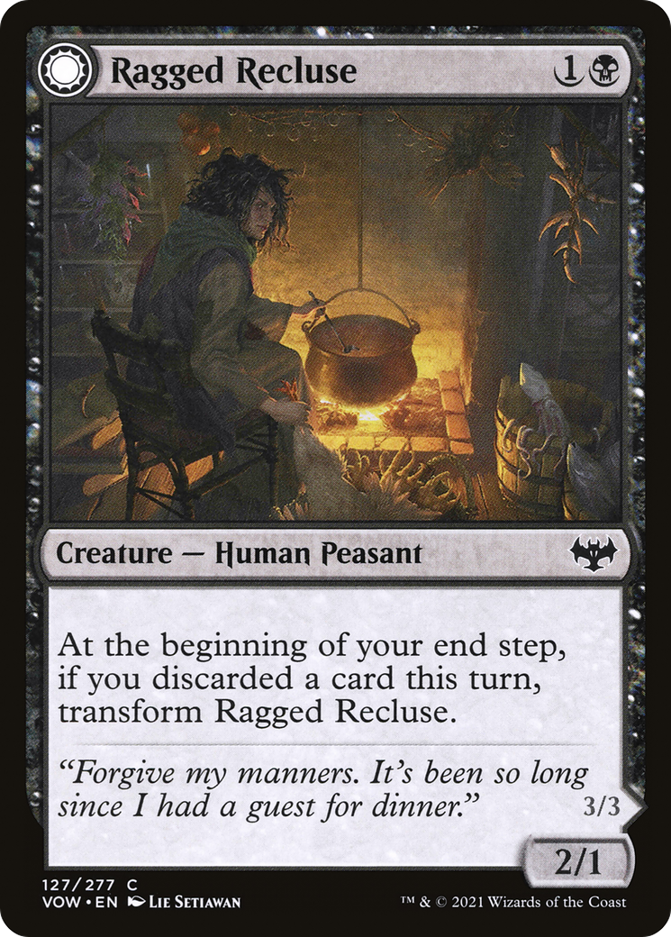 Ragged Recluse // Odious Witch (127) [Innistrad: Crimson Vow] foil - Deck Out Gaming