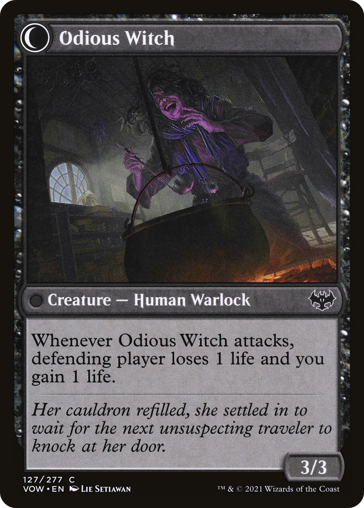 Ragged Recluse // Odious Witch (127) [Innistrad: Crimson Vow] foil - Deck Out Gaming