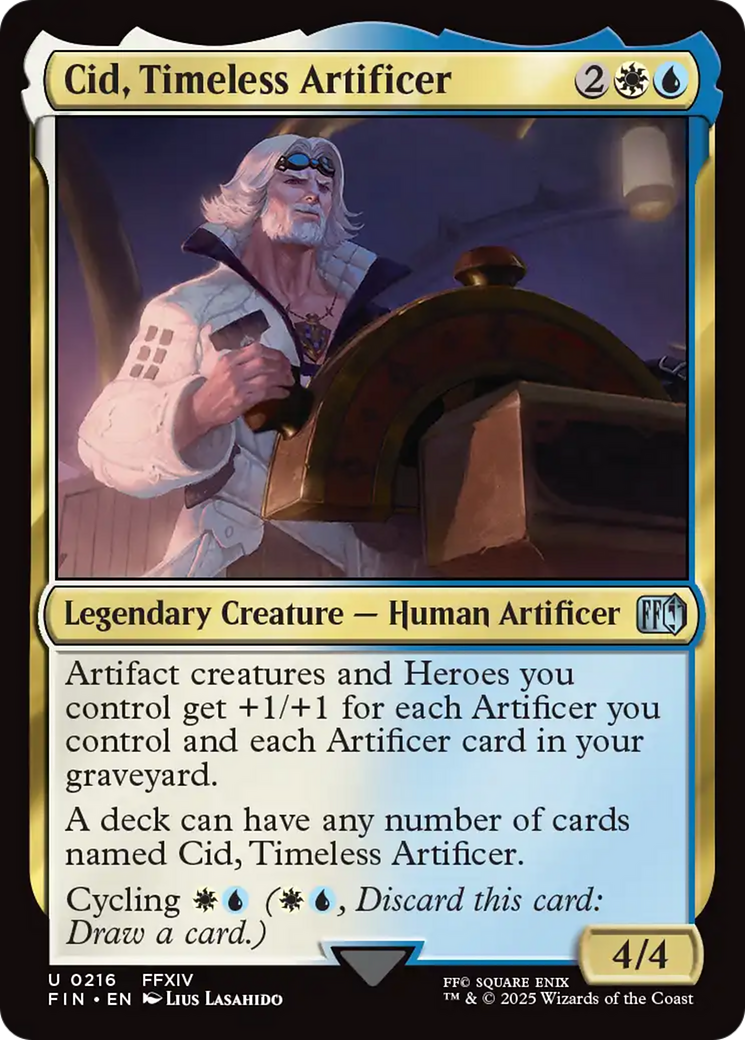 Cid, Timeless Artificer (216) [FINAL FANTASY] - Deck Out Gaming