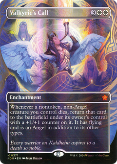 Valkyrie's Call (Borderless) (Mana Foil) (371) [Foundations] foil - Deck Out Gaming