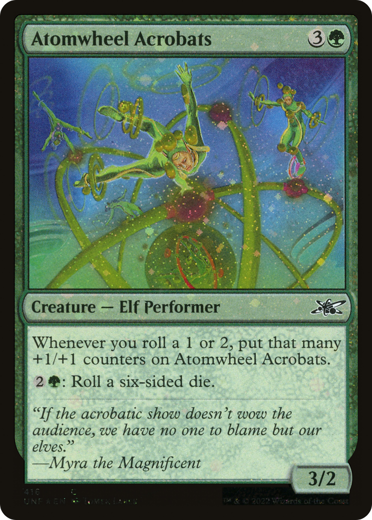Atomwheel Acrobats (Galaxy Foil) (416) [Unfinity] foil - Deck Out Gaming
