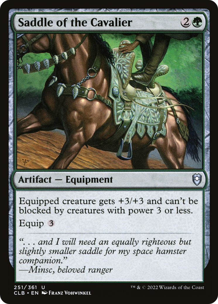 Saddle of the Cavalier (251) [Commander Legends: Battle for Baldur's Gate] foil - Deck Out Gaming