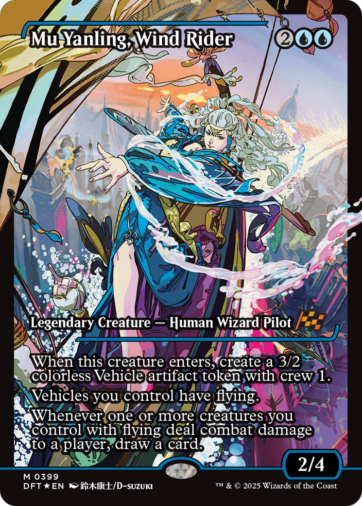 Mu Yanling, Wind Rider (Showcase) (399) [Aetherdrift] foil - Deck Out Gaming
