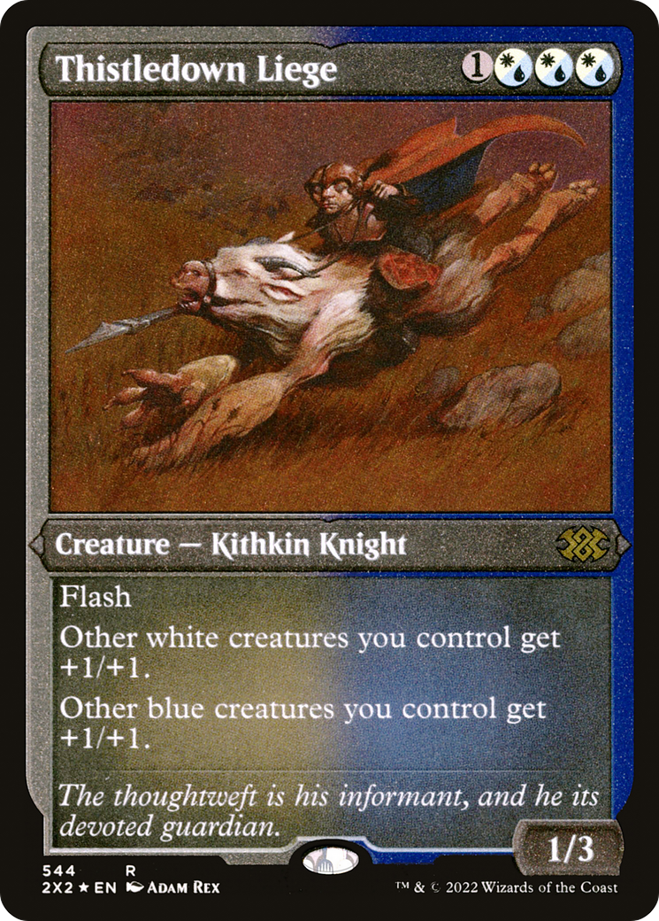 Thistledown Liege (Foil Etched) (544) [Double Masters 2022] foil - Deck Out Gaming
