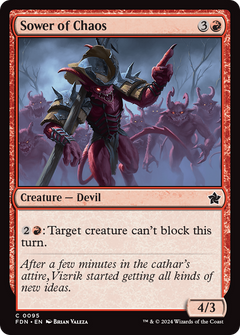 Sower of Chaos (95) [Foundations] foil - Deck Out Gaming