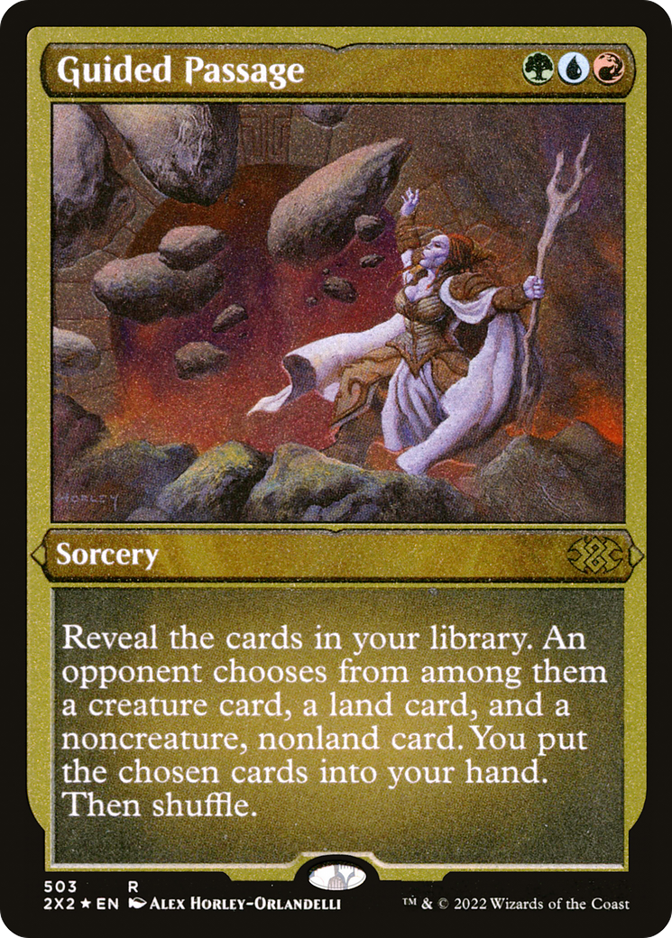 Guided Passage (Foil Etched) (503) [Double Masters 2022] foil - Deck Out Gaming