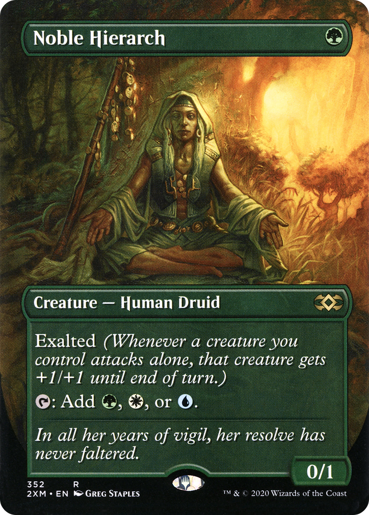 Noble Hierarch (Borderless) (352) [Double Masters] - Deck Out Gaming