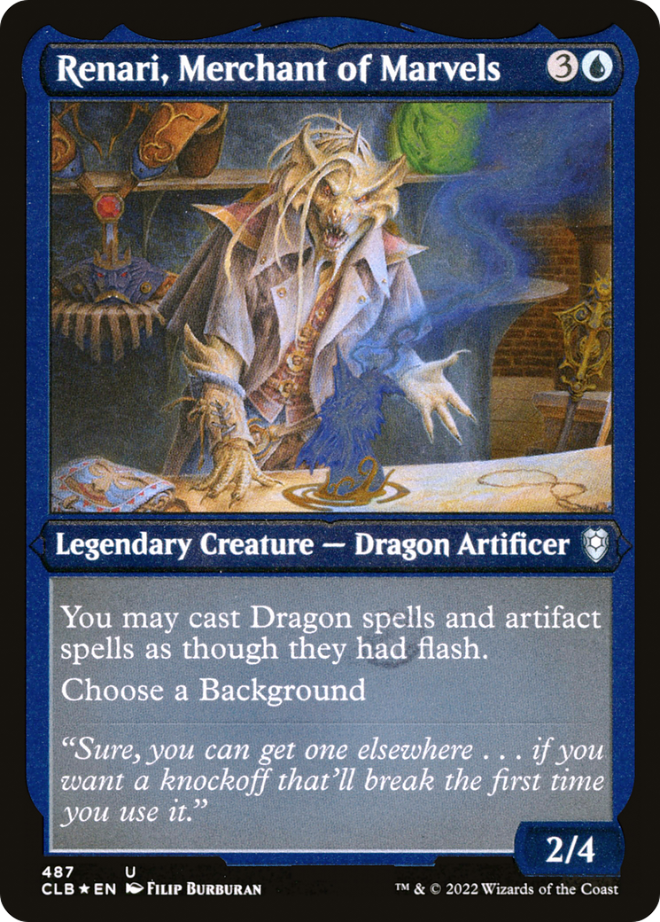 Renari, Merchant of Marvels (487) [Commander Legends: Battle for Baldur's Gate] etched - Deck Out Gaming