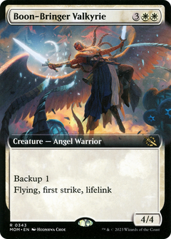 Boon-Bringer Valkyrie (Extended Art) (343) [March of the Machine] - Deck Out Gaming