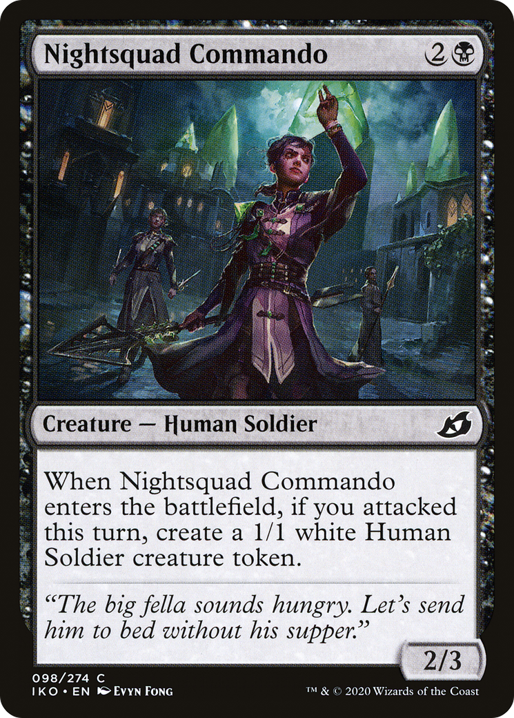 Nightsquad Commando (98) [Ikoria: Lair of Behemoths] foil - Deck Out Gaming