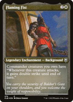 Flaming Fist (474) [Commander Legends: Battle for Baldur's Gate] etched - Deck Out Gaming