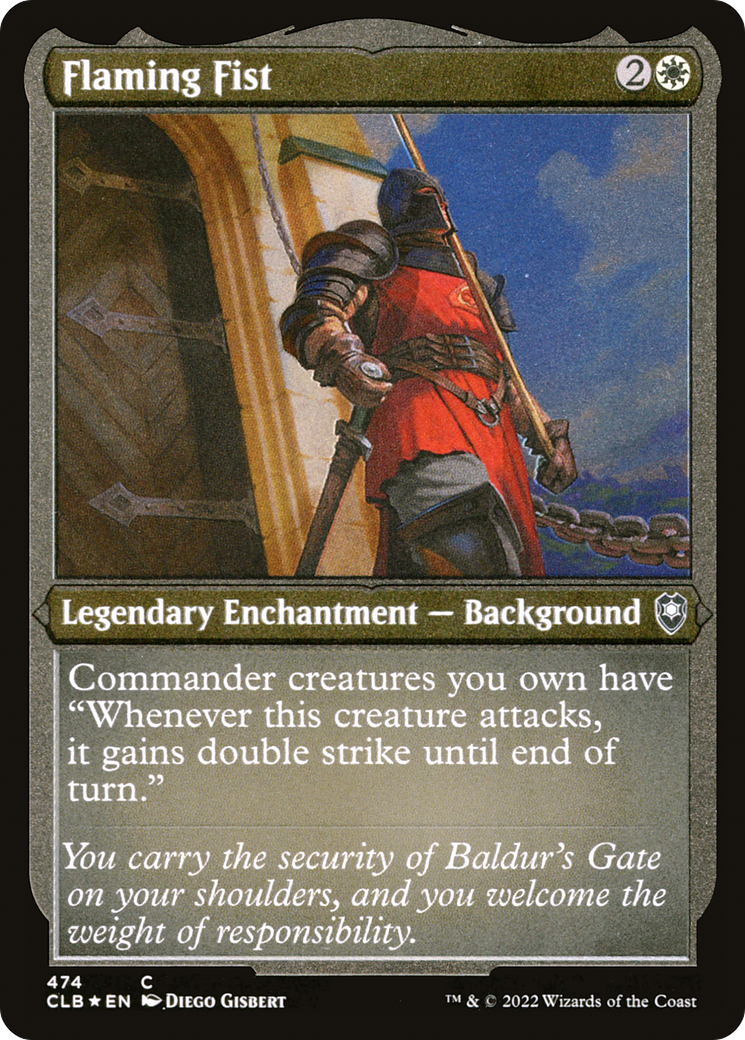Flaming Fist (474) [Commander Legends: Battle for Baldur's Gate] etched - Deck Out Gaming