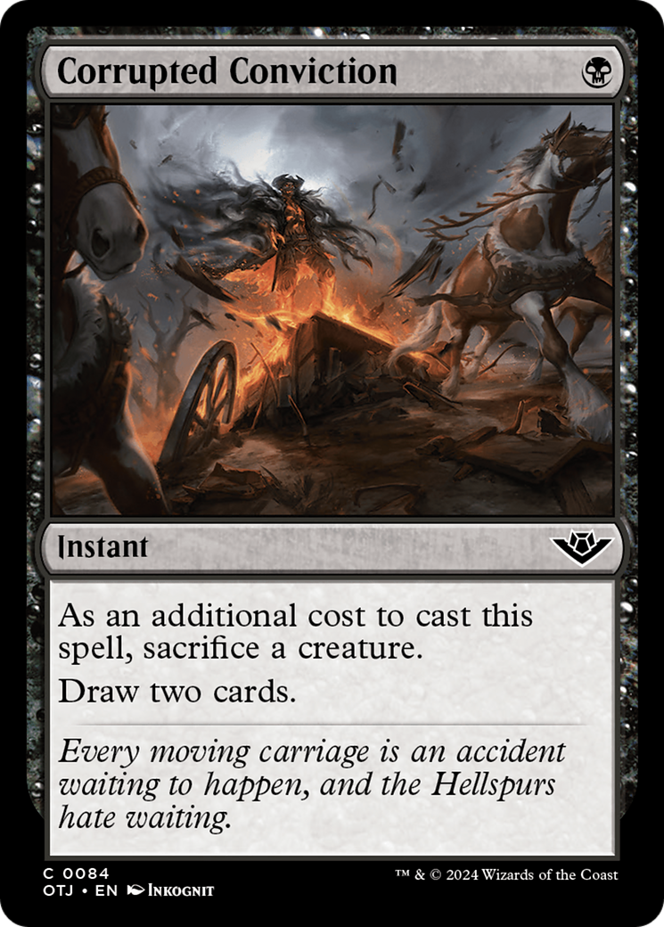 Corrupted Conviction (84) [Outlaws of Thunder Junction] foil - Deck Out Gaming