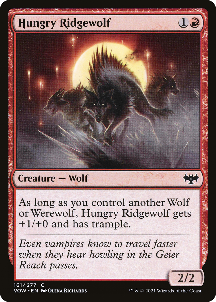 Hungry Ridgewolf (161) [Innistrad: Crimson Vow] - Deck Out Gaming