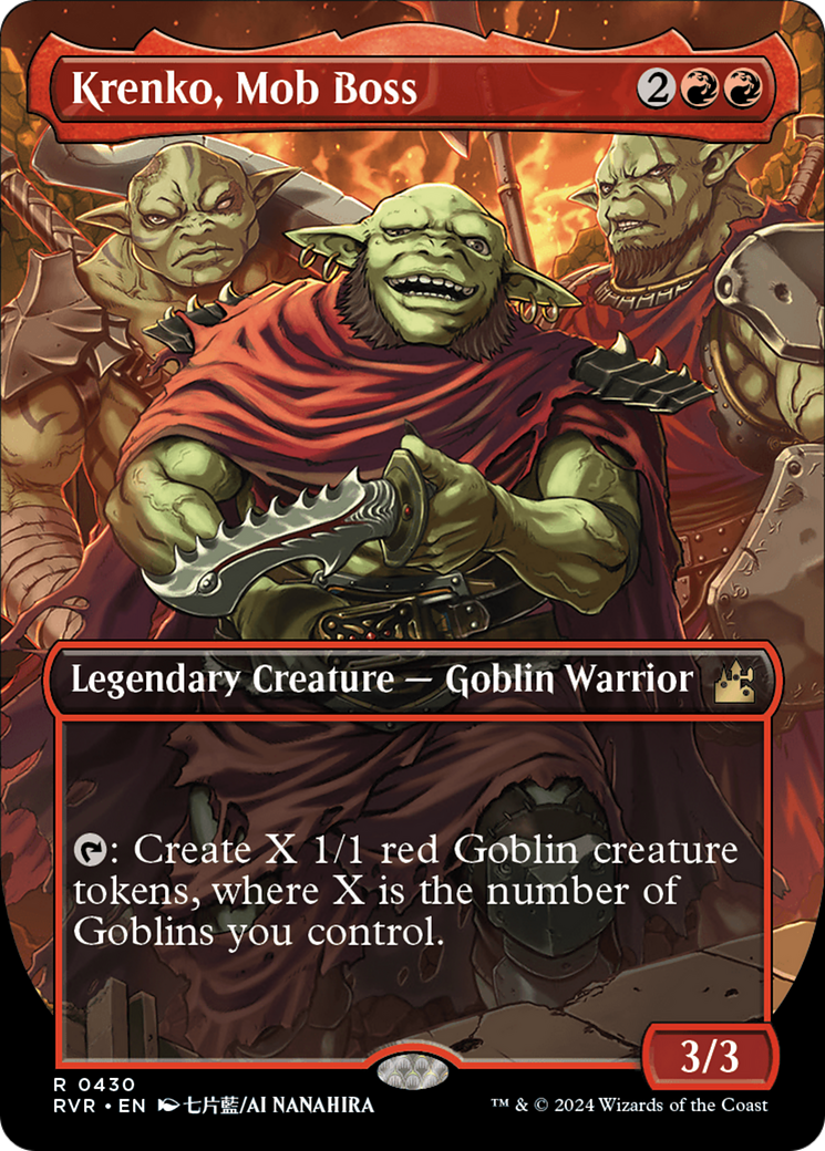 Krenko, Mob Boss (Anime Borderless) (430) [Ravnica Remastered] - Deck Out Gaming